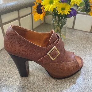 Chie Mihara open toe booties Size 39 (8). From Anthropologie